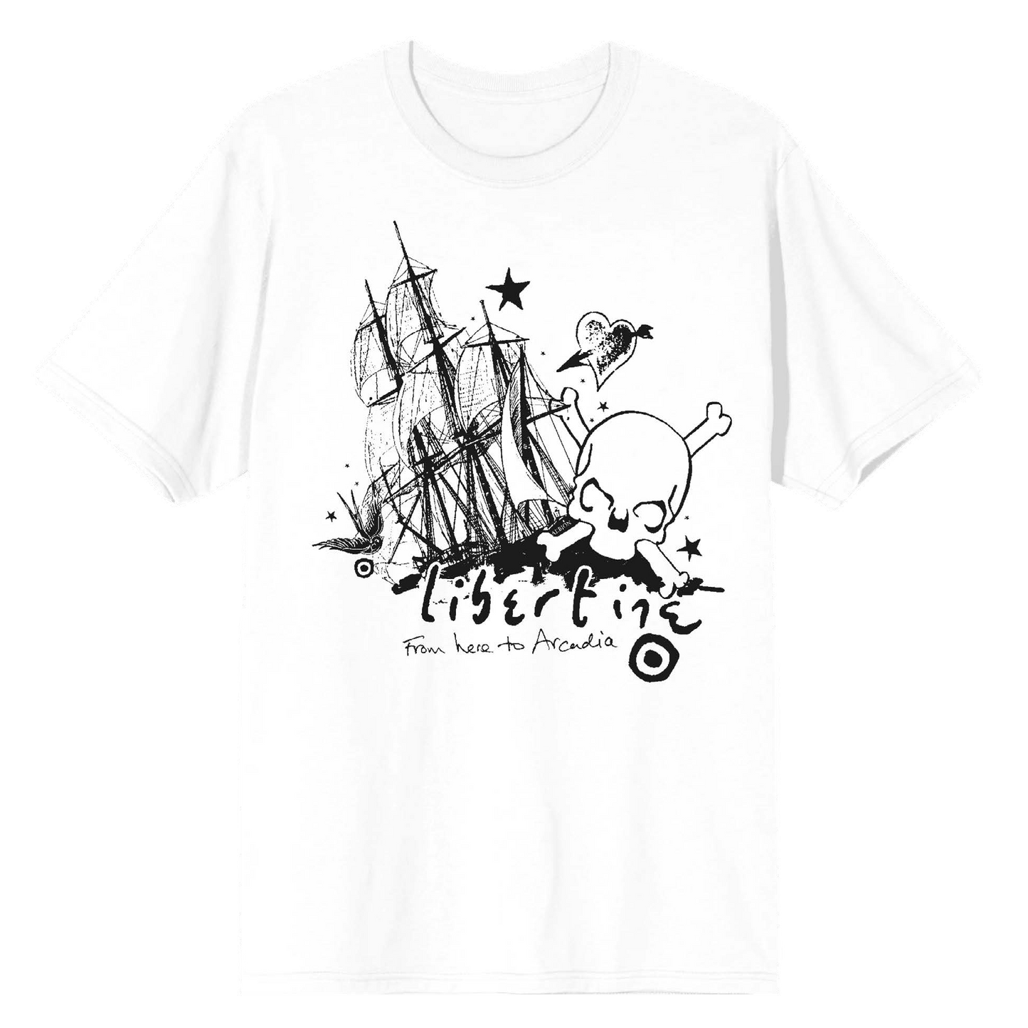 From here to Arcadia White Tee