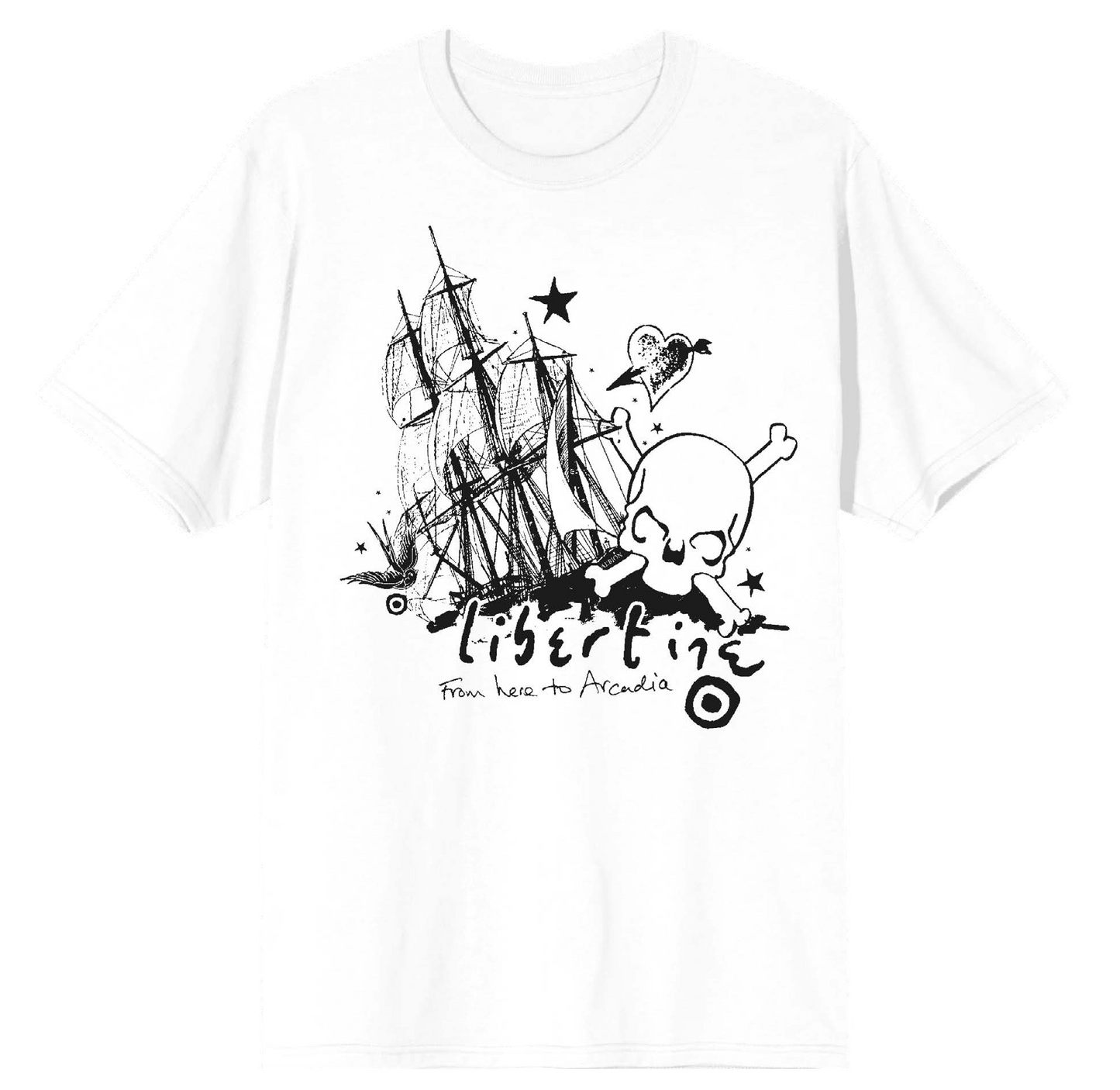 From here to Arcadia White Tee
